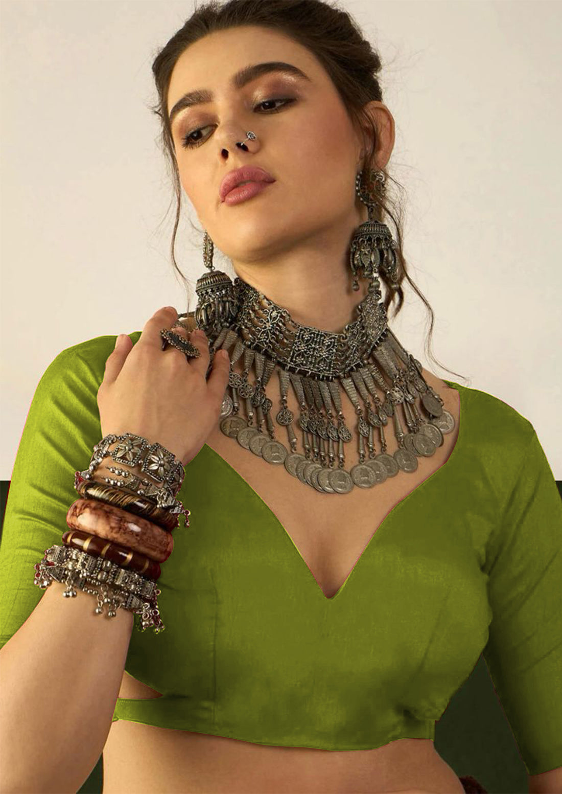 Ajrakh Hand Block Printed Mul Mul Cotton Sarees