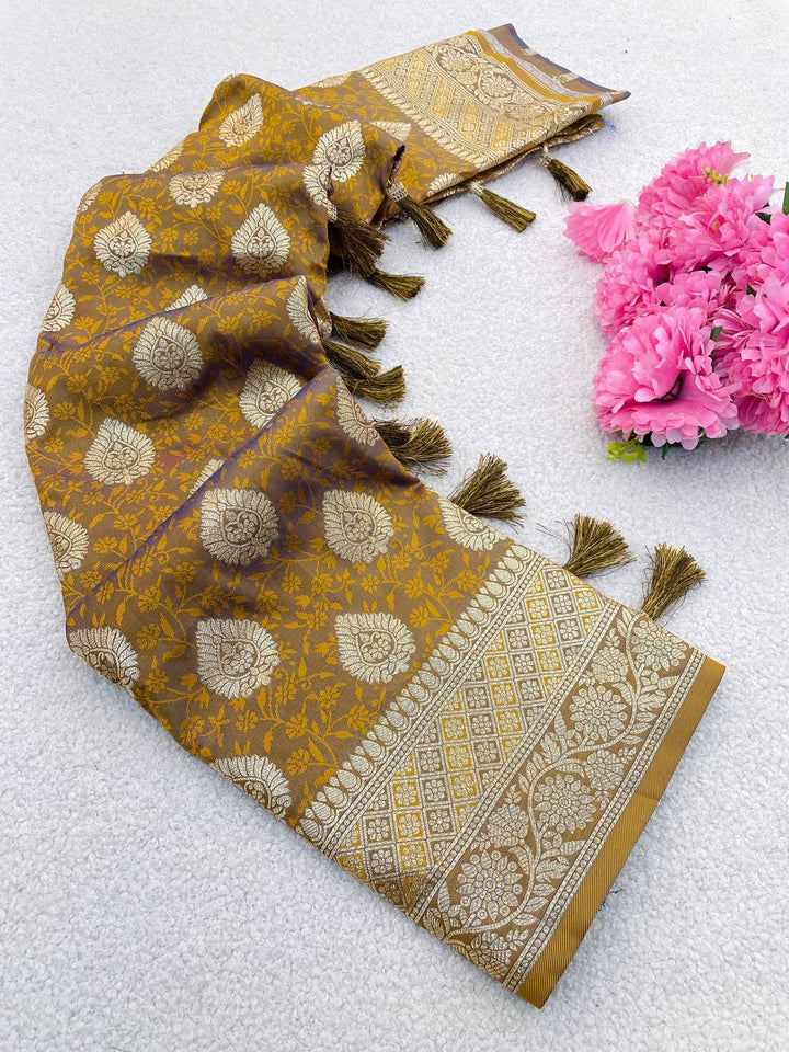 Banarasi Silk Rich Pallu Zari Weaving Sarees