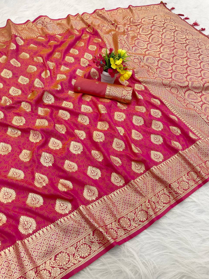 Banarasi Silk Rich Pallu Zari Weaving Sarees