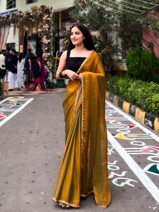 Women Solid Embellished Sequinned Ilkal Saree